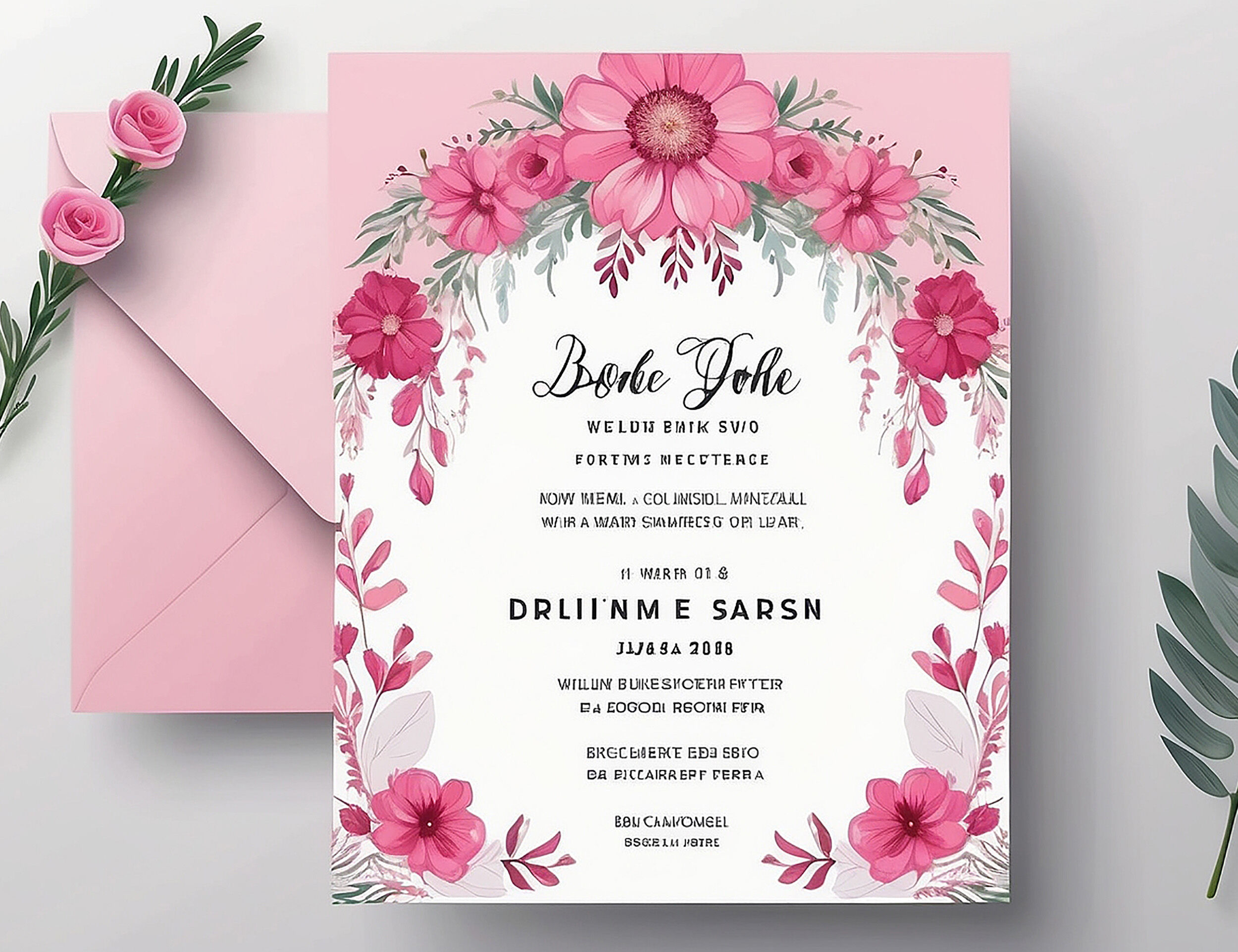 An invite for Bridal Shower Party Celebration